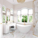 Regallo calacatta marbella 12x24 matte porcelain floor and wall tile NREGCALMAR1224 product shot bathroom view