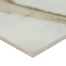 Regallo calacatta marbella matte porcelain floor and wall tile NREGCALMAR2424 product shot angle view