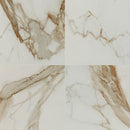 Regallo calacatta marbella polished porcelain floor and wall tile NREGCALMAR2424P product shot angle view