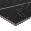 Regallo marquina noir 24x48 matte porcelain floor and wall tile NREGMARNOI2448 product shot profile view