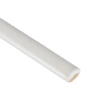Renzo dove 0.6x12 glossy ceramic quarter round wall tile NRENDOV0.6X12QTR product shot profile view