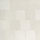 Renzo dove 5x5 glossy ceramic white wall tile NRENDOV5X5 product shot multiple tiles top view