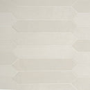 Renzo dove pickett 2.5x13 glossy ceramic white wall tile NRENDOVPIC2.5X13 product shot multiple tiles top view