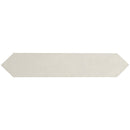 Renzo dove pickett 2.5x13 glossy ceramic white wall tile NRENDOVPIC2.5X13 product shot single tile top view pattern 1