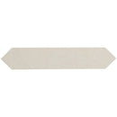Renzo dove pickett 2.5x13 glossy ceramic white wall tile NRENDOVPIC2.5X13 product shot single tile top view pattern 2