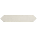 Renzo dove pickett 2.5x13 glossy ceramic white wall tile NRENDOVPIC2.5X13 product shot single tile top view
