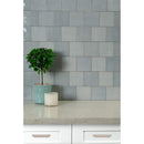 Renzo sky 5x5 glossy ceramic blue wall tile NRENSKY5X5 product shot multiple tiles living room wall view 2