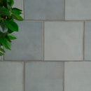 Renzo sky 5x5 glossy ceramic blue wall tile NRENSKY5X5 product shot multiple tiles living room wall view 4
