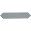 Renzo sky pickett 2.5x13 glossy ceramic blue wall tile NRENSKYPIC2.5X13 single tile top view pattern 2