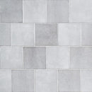 Renzo sterling 5x5 glossy ceramic gray wall tile product shot wall view