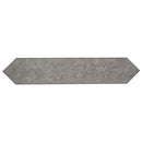Renzo storm pickett 2.5x13 glossy ceramic gray wall tile NRENSTOPIC2.5X13 single tile top view pattern 1