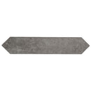 Renzo storm pickett 2.5x13 glossy ceramic gray wall tile NRENSTOPIC2.5X13 single tile top view pattern 2
