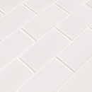 Retro Bianco 11.22"x11.47" Porcelain Mesh-Mounted Mosaic Tile 2"x4" SMOT-PT-RETBIA-2X4G product shot angle view
