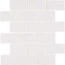 Retro Bianco 11.22"x11.47" Porcelain Mesh-Mounted Mosaic Tile 2"x4" SMOT-PT-RETBIA-2X4G product shot multiple tiles top view