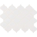 Retro bianco arabesque 9.84X10.63 porcelain mesh mounted mosaic tile SMOT-PT-RETBIA-ARABESQUEM product shot multiple tiles close up view