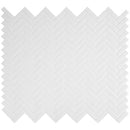 Retro bianco herringbone 12.75X12.88 porcelain mesh mounted mosaic tile SMOT-PT-RETBIA-HB product shot multiple tiles top view