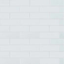 Retro brick bianco 11.13X14.5 porcelain mesh mounted mosaic tile SMOT-PT-RETBIA-2X6 product shot multiple tiles top view