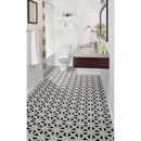 Retro fretwork 12X12 polished marble mesh mounted mosaic tile SMOT-RETFRET-POL10MM product shot floor view