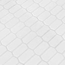 Retro picket bianco 11.5X14.25 porcelain mesh mounted mosaic tile SMOT-PT-RETBIA-PKT product shot multiple tiles angle view