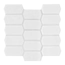 Retro picket bianco 11.5X14.25 porcelain mesh mounted mosaic tile SMOT-PT-RETBIA-PKT product shot multiple tiles close up view