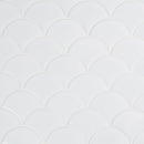 Retro Scallop Bianco Porcelain Mesh-Mounted Mosaic Tile 9.96" x 13.11" Glossy - MSI Collection