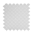 Retro tgray scallop 9.96X13.11 porcelain mesh mounted mosaic Tile SMOT-PT-RETGRA-SCALOP product shot multiple tiles top view