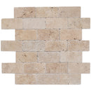 Riverbed Walnut Travertine Tumbled Floor and Wall Tile - Livfloors Collection