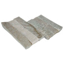 Rockmount golden honey splitface ledger corner 6 in x 18 in natural quartzite wall tile LPNLQGLDHON618COR product shot top view