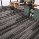 SPC Vinyl Rigid Core 7" Width 60" RL, 6mm Thick, 1.5mm IXPE Rooted Graphite, Veritas Floors - Mazzia Collection kitchen view 2