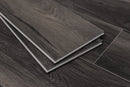 SPC Vinyl Rigid Core 7" Width 60" RL, 6mm Thick, 1.5mm IXPE Rooted Graphite, Veritas Floors - Mazzia Collection edge plank view