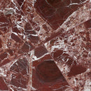 Rosso levanto 12x12 polished arble floor and wall tile TROSOLEV1212 product shot multiple tiles angle view