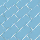 Royal azure 3x6 glossy glass blue subway tile SMOT GL T ROYAZU36 product shot angle view