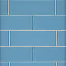 Royal azure 4x12 glossy glass wall tile SMOT-GL-T-ROYAZU412 product shot multiple tiles wall view