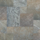 Golden white pattern gauged quartzite floor and wall tile SGLDQTZ-ASH-3-G product shot top view