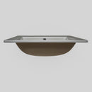 White 21"x18" Porcelain Top Mount Sink - MSI Collection