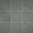 Montauk blue 16 x 16 gauged slate floor and wall tile SMONBLU1616G product shot angle view