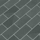 Montauk blue 3 in x 6 in gauged slate floor and wall tile SMONBLU36G product shot tile angle view
