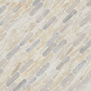 Angora Ellipse 12"x12" Polished Marble Mosaic Floor and Wall Tile - MSI Collection