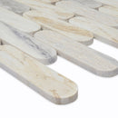 Angora Ellipse 12"x12" Polished Marble Mosaic Floor and Wall Tile - MSI Collection