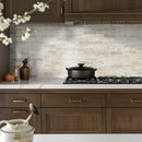 Angora Ellipse 12"x12" Polished Marble Mosaic Floor and Wall Tile - MSI Collection