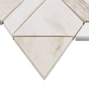 Angora Floralis 11"x12" Polished Marble Mosaic Floor and Wall Tile - MSI Collection