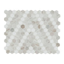 Angora Sazi 10.94"x13.74" Polished Marble Mosaic Floor and Wall Tile - MSI Collection tile view