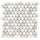 Angora Tibi 12"x12" Polished Marble Mosaic Floor And Wall Tile - MSI Collection angle view
