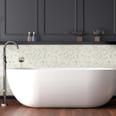 Arabescato Carrara Hexagon 11.1" x 11.5" Honed Marble Mesh-Mounted Mosaic Tile Hexagon- MSI Collection