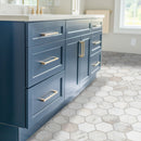 Arabescato Venato White Hexagon 10"x13" Honed Marble Mosaic Floor and Wall Tile - MSI Collection