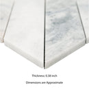 Arabescato Venato White 12"x12" Honed Mosaic Marble Floor And Wall Tile - MSI Collection