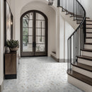 Arabescato Venato White Cube 11.73"x13.47" Honed Marble Mesh Mounted Mosaic Tile - MSI Collection
