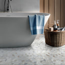 Arabescato Venato White Cube 11.73"x13.47" Honed Marble Mesh Mounted Mosaic Tile - MSI Collection