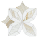 Athena Gold Estrella 10"x10" Polished Marble Mosaic Floor and Wall Tile - MSI Collection