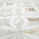 Athena Gold Estrella 10"x10" Polished Marble Mosaic Floor and Wall Tile - MSI Collection
